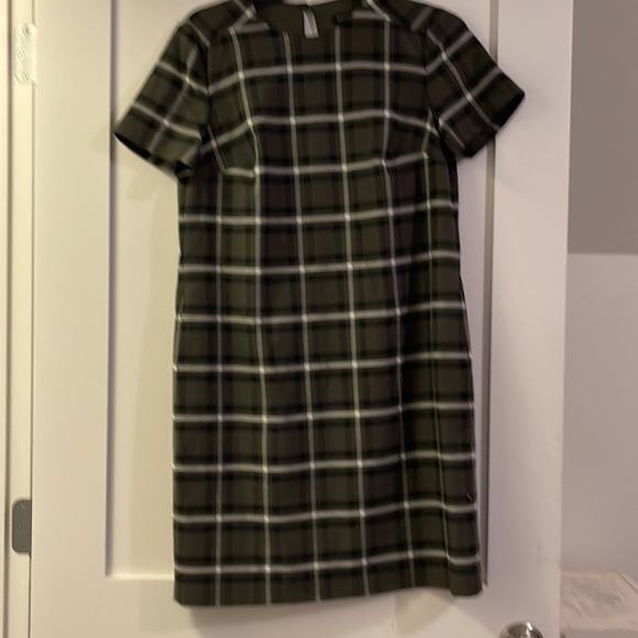 Plaid wool mini dress - Picture 1 of 4